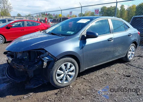 2016 Toyota Corolla Le из США, поврежденный, VIN 2T1BURHE4GC554935
